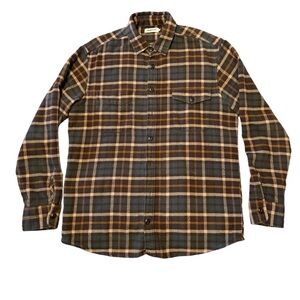 Plaid Men's Shirt - Brown and Black
